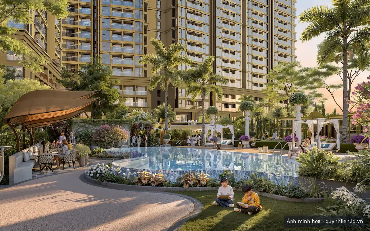 Hồ bơi ngoài trời tại Khải Hoàn Imperial