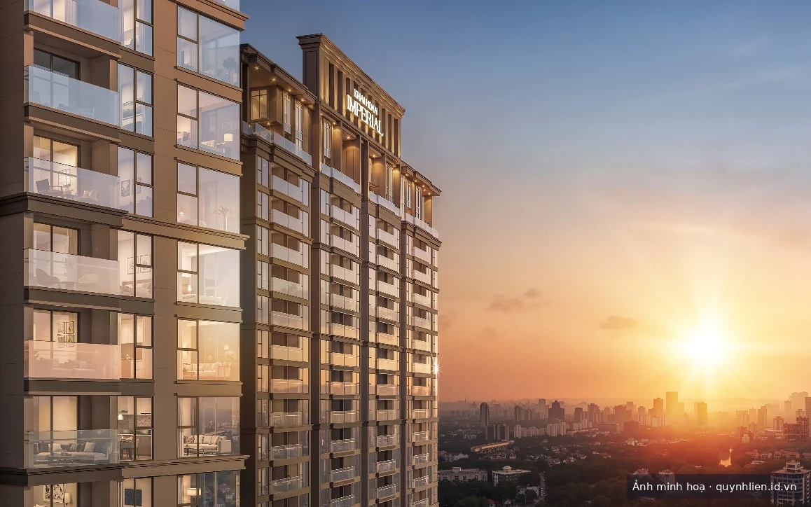Mặt bằng căn hộ Khải Hoàn Imperial tối ưu lấy sáng và tầm nhìn