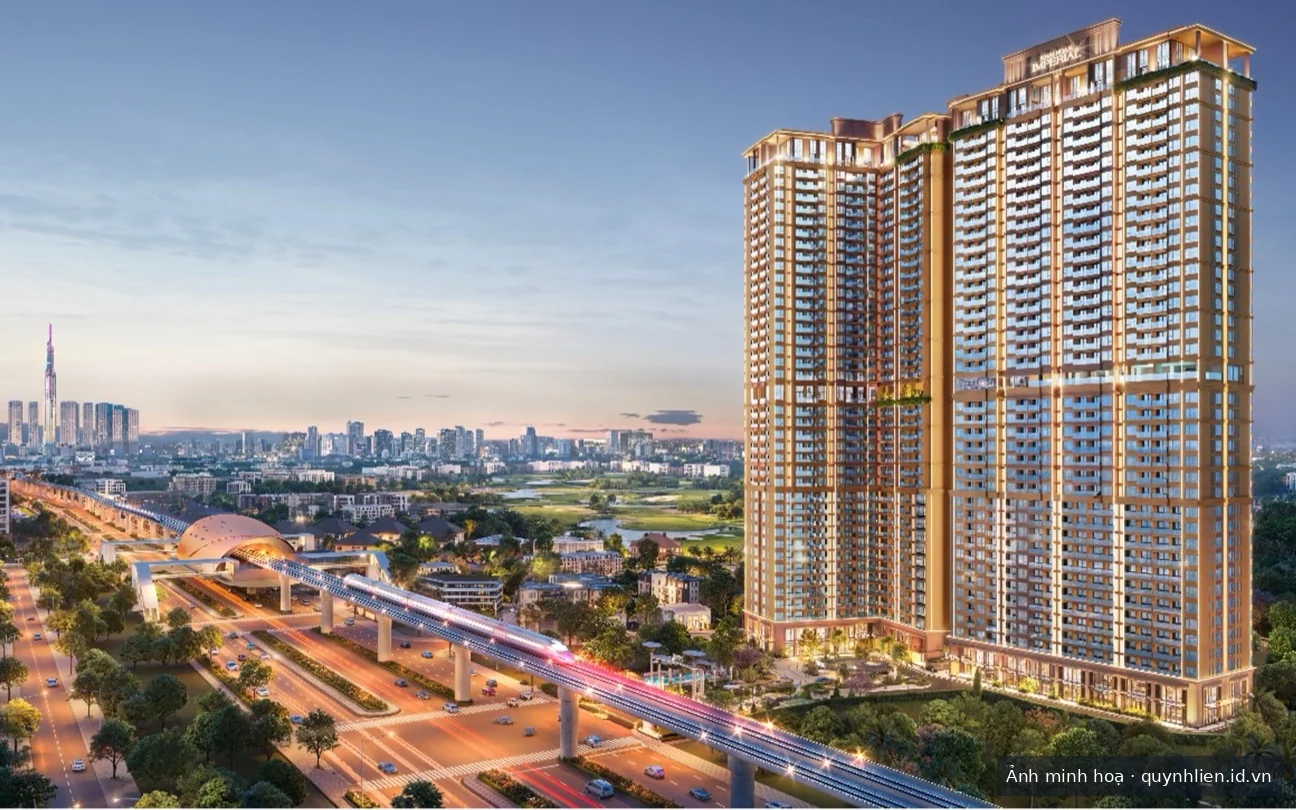 Khải Hoàn Imperial nằm mặt tiền Quốc lộ 13, dự kiến trực diện ga metro